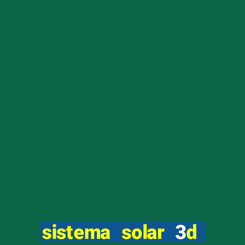 sistema solar 3d em movimento